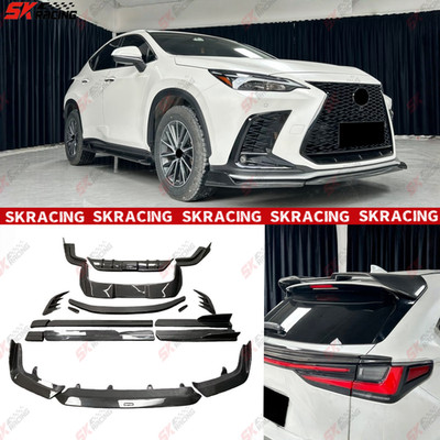 Carbon Fiber Front Rear Lip Side Skirts Kit For 2022+ Lexus NX250 NX350h NX450h+