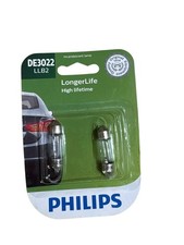 Philips LongerLife DE3022 10W Two Bulbs Interior Map Light Replace Stock Lamp