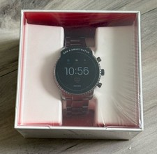 Fossil Men's Grey Gen 4 Explorist HR Stainless Steel Touchscreen Smartwatch NEW