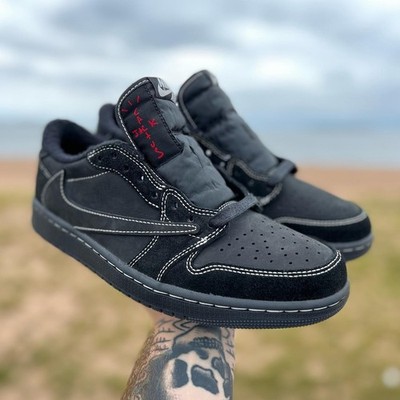 シューズ TravisScott Men's Sneakers PHANTOM BLACK Size 9 - Jordan 1 Retro Low OG SP x Travis Scott Black Phantom for