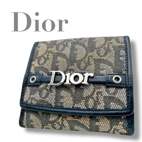 Portefeuille pliant Dior Trotter vintage rare état authentique