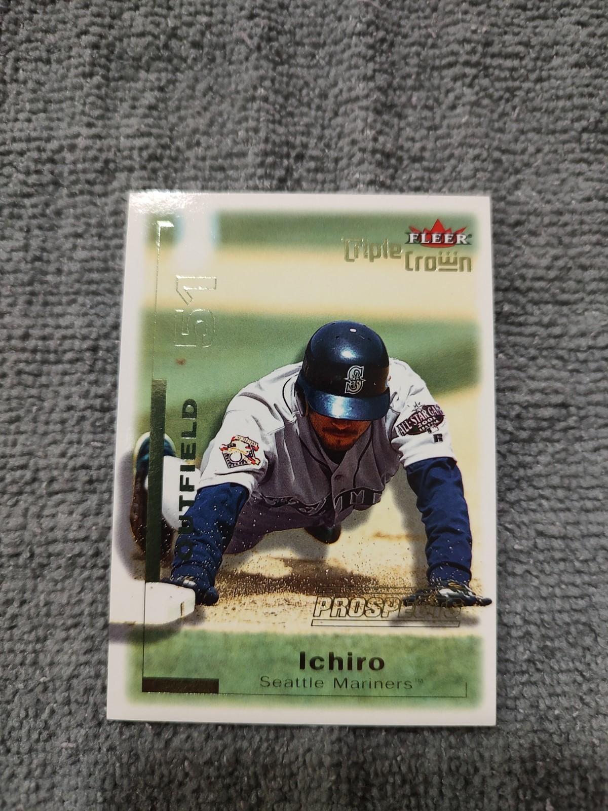 ichiro suzuki 2001 fleer triple crown rookie mariners #306 2061/2999