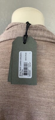 Pull AllSaints Twist - Taille L, Couleur Blush (rose Nude), Col V, Manches Longues, Neuf Sans étiquette