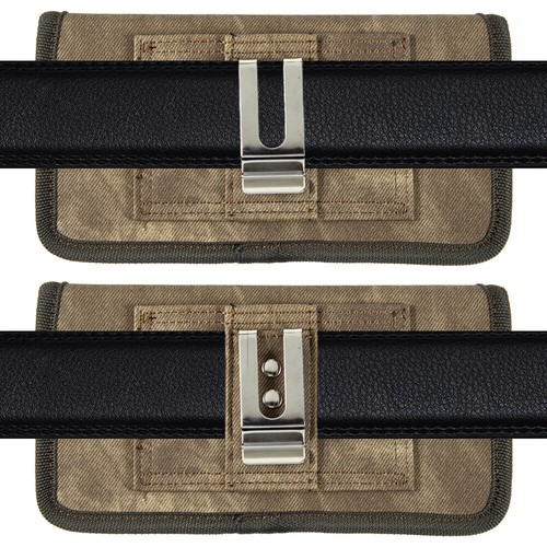 Extra Large Pouch Belt Clip HORIZONTA Holster Carrying Case for Phones- 2 Size - Picture 24 of 59