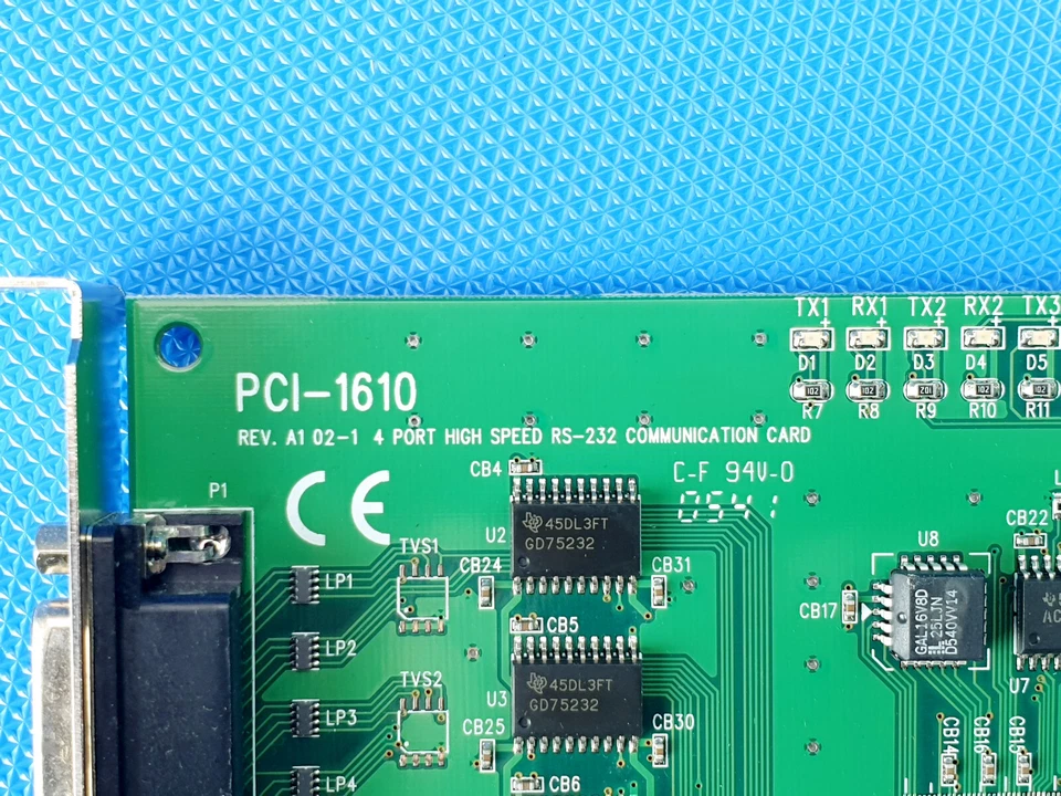 Advantech PCI-1610 REV. A1 02-2 4 PORT HIGH SPEED RS-232 C0MMUNICATION CARD - Bild 4 von 4