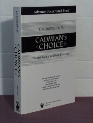 1st,signed by author, Corean 5: Cadmian's Choice by L E Modesitt,Jr (2006) proof