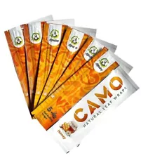Camo Natural Leaf Wraps HONEY Self Rolling Herbal Wraps (6 Packs / 30 Sheets)