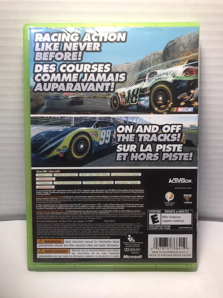 NASCAR Unleashed (Microsoft Xbox 360, 2011) - Includes Manual - Image 2 of 2