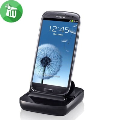 Samsung Galaxy S3 Desktop Dockingstation (funktioniert auch mit Galaxy S2/Note/Notell) - Schwarz