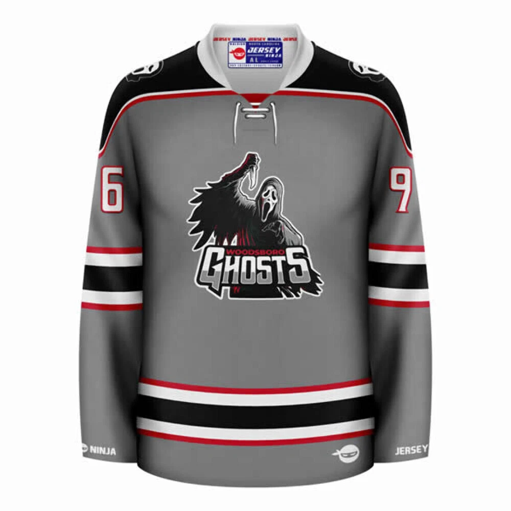 Woodsboro Ghosts Ghostface Hockey Jersey