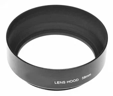 55mm ALUMINUM METAL LENS HOOD FOR STANDARD LENS SHIPS FAST FROM USA