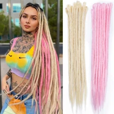 Reggae Handmade Dreadlocks Synthetic Crochet Braiding Dreads Hair Extensions USA