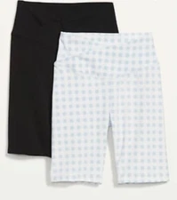 Old Navy Women Size Small ~ Extra High Waisted PowerChill Biker Shorts ..$40
