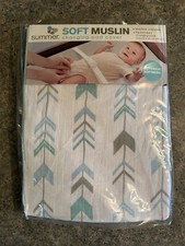 CHANGING PAD COVER - 100 COTTON, SOFT MUSLIN SUMMER INFANT - GEOMETRIC PATTERN