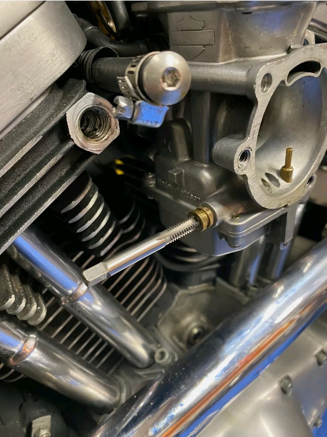 2737176A Fuel Inlet Fitting Puller Tool Keihin CV Carburetors Harley