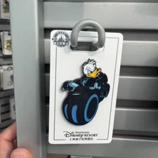2025 Authentic Shanghai Disney Pin Donald Duck Tron Lightcycle Power Run Badge-1