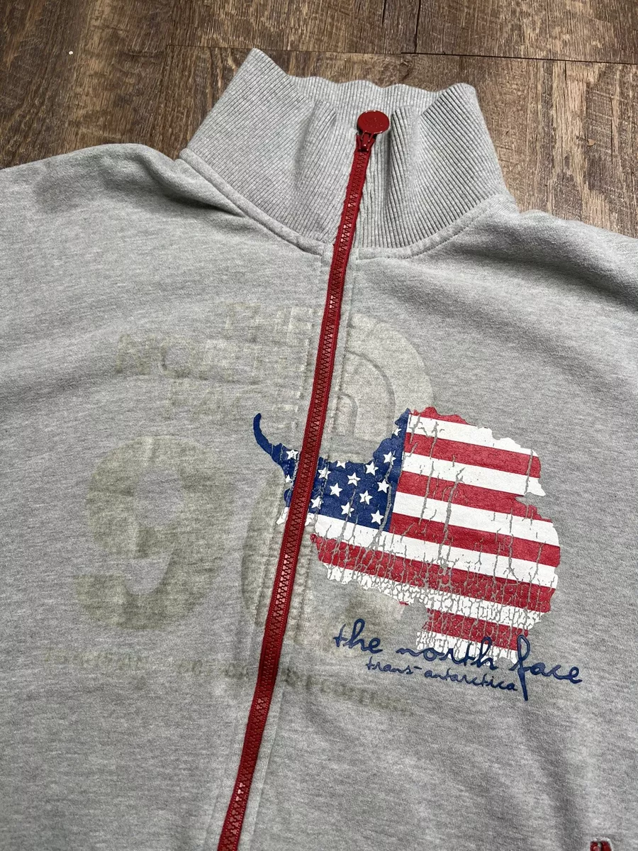 Vintage North Face Trans Antarctica 1990 Expedition Zip Up Jacket Sweater XL