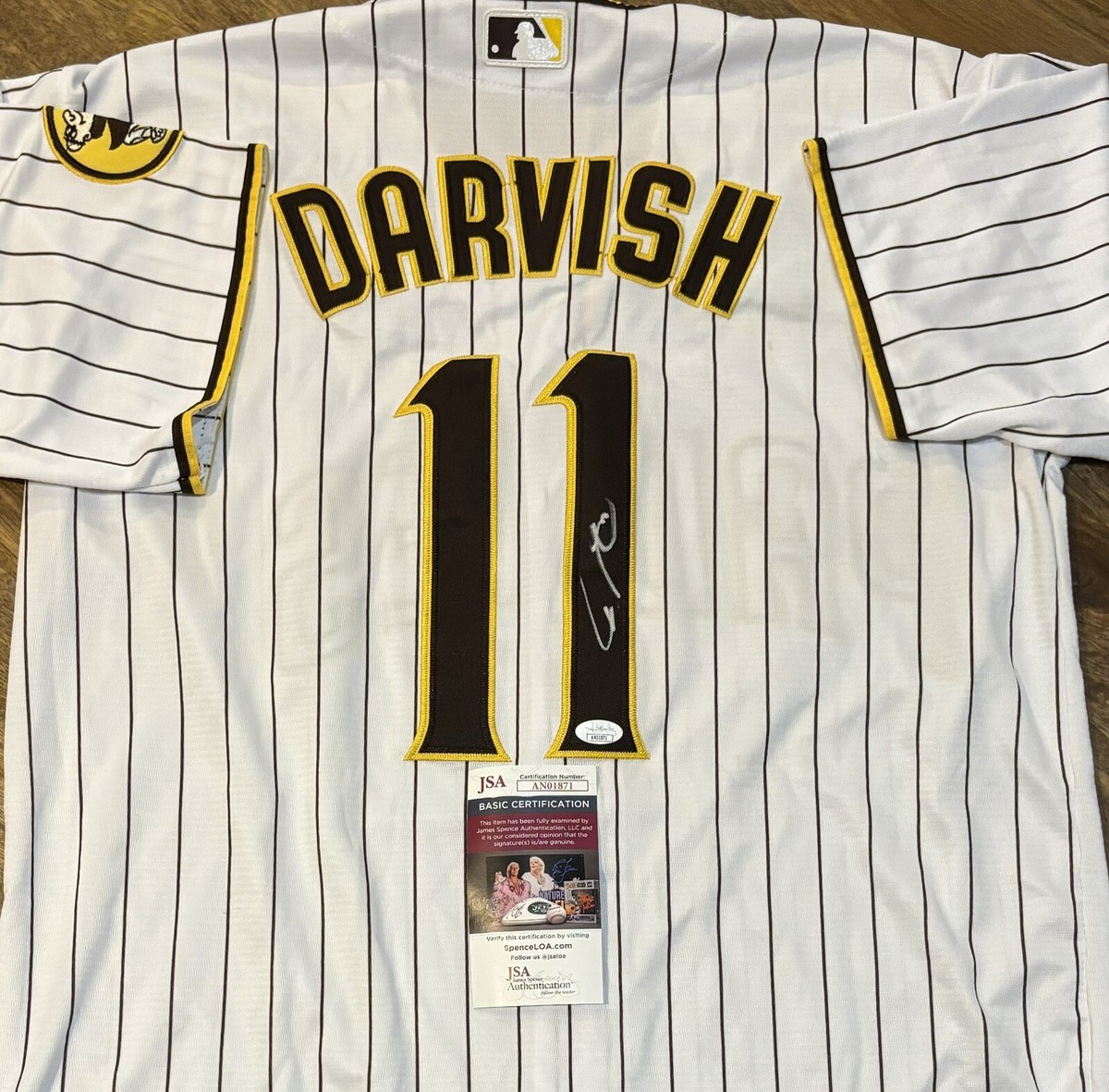 Yu Darvish Signed Autographed San Diego Padres Jersey Ace