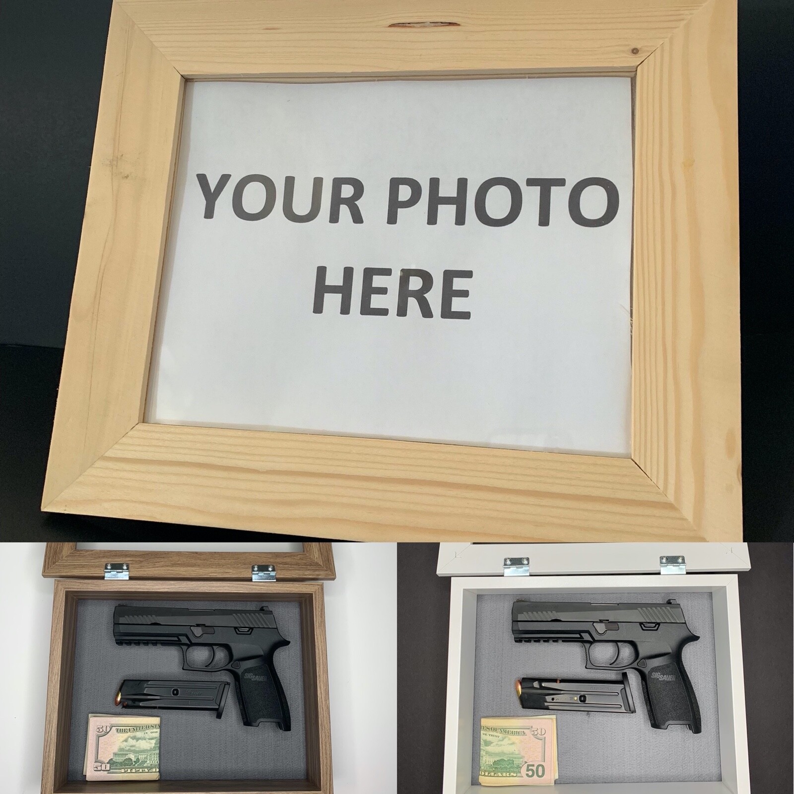 Hidden Gun Frame Storage Case, Concealment Furniture, Secret