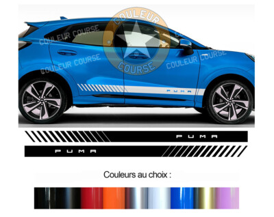 2 X UNTERE STREIFEN FÜR FORD PUMA 2020 DEKO TÜR STICKER BD500-56