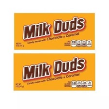 MILK DUDS Chocolate and Caramel Candy Boxes 5 oz each- 2 BOXES 