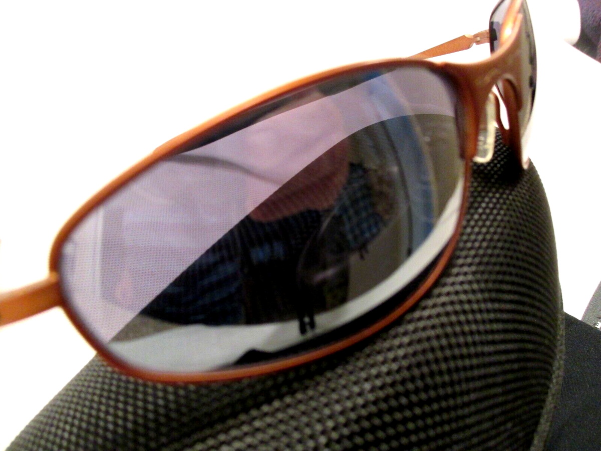 OAKLEY A WIRE 1.0 COPPER W BLACK IRIDIUM LENSES MINT OAKLEY A WIRE 1.0 COPPER W BLACK IRIDIUM LENSES MINT