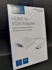 Insignia - HDMI to VGA Adapter (White)