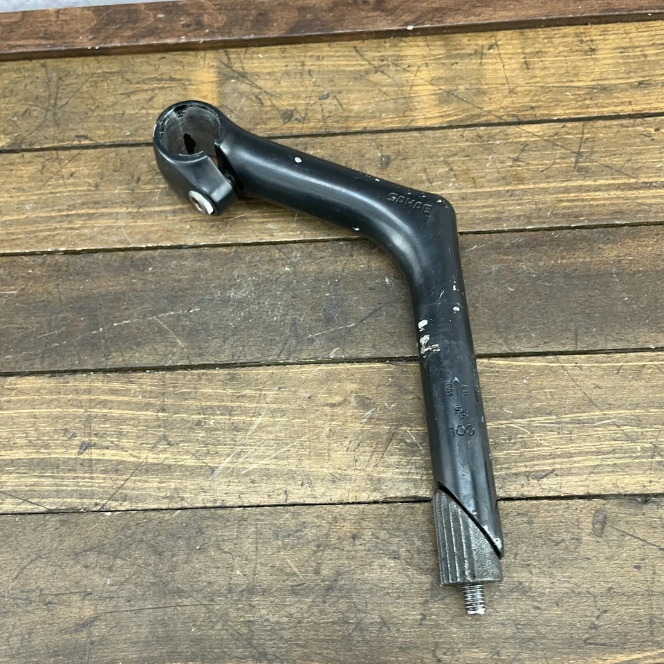 Vintage SR Sakae Riser  Stem 100 mm Reach  Road Race Bike 90s Black 25.4 A4 - Image 3 of 4