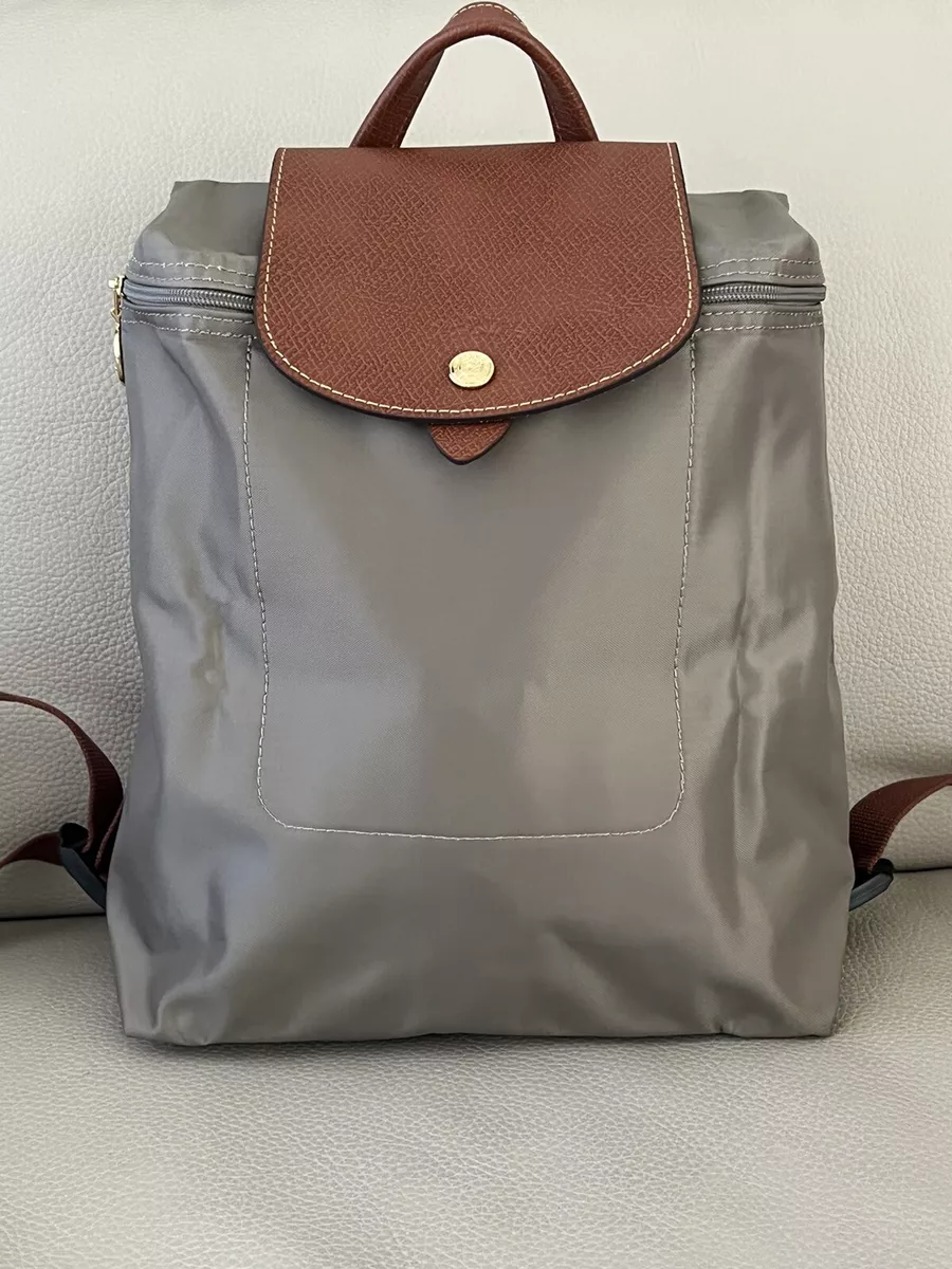Longchamp Le Pliage Original Classic Backpack in Turtledove Recycled Canvas