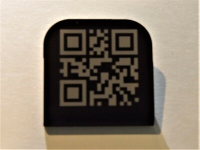 Lets Go Brandon QR Code Laser Etched Aluminum Hat Clip Brim-it