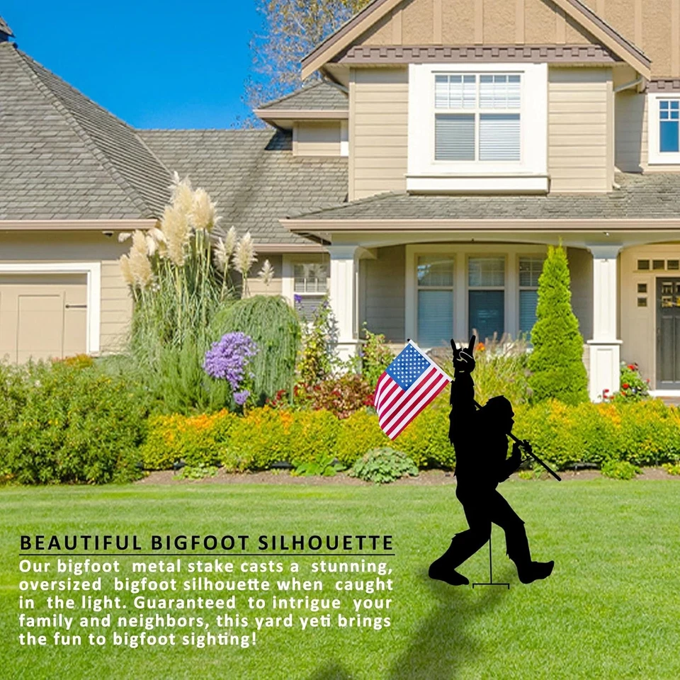 Weather-Resistant Bigfoot Yard Decor - Life-Size Sasquatch Statue for Gardens - Image 4 of 4