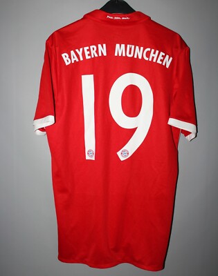 BAYERN MUNCHEN 2016/2017 HOME FOOTBALL SHIRT JERSEY ADIDAS GERMANY