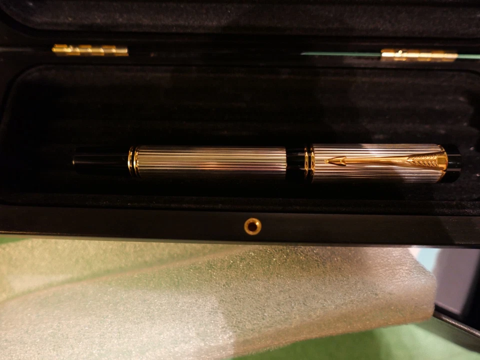 PARKER DUOFOLD ИЗ ЧИСТОГО СЕРЕБРА ШАРИКОВАЯ РУЧКА - Изображение 2 из 4