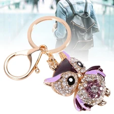 Rhinestone Crystal Keyring Charm Pendant Purse Bag Key Chain Keychain Gift