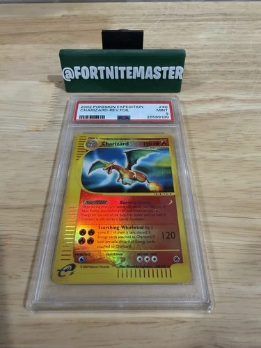 2002 Pokemon Expedition Base Set Charizard #40 Reverse Holo Rare PSA 9