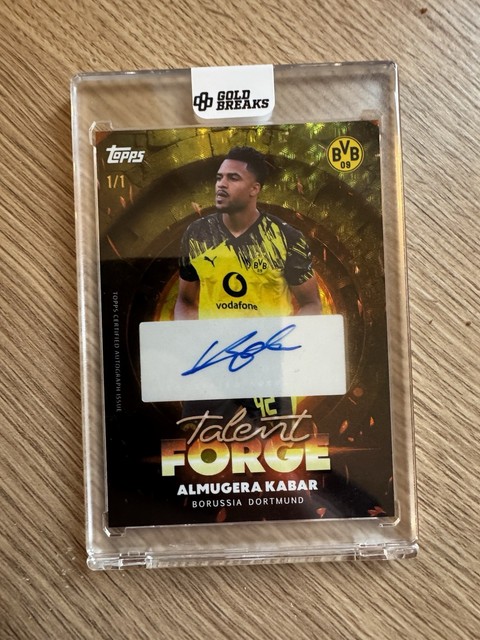 Almugera Kabar Topps BVB Focus Team Set 1/1 Autogramm Talent Forge