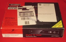 Zenith Digital TV Tuner Converter Box w/Remote and Manual DTT901 New Open Box