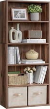 5-Tier Bookshelf, Storage Organizer, 23.6 x 9.4 x 52.8 Inches