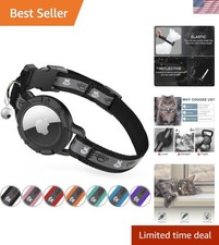 Lightweight Reflective AirTag Cat Collar with Bells - Perfect for Kittens  Cats