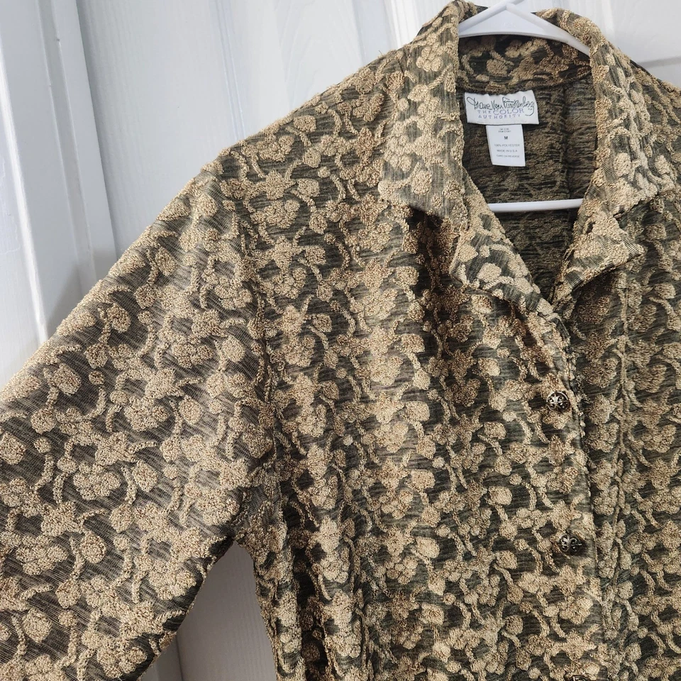 Camisa Diane Von Furstenberg The Color Authority Floral Encaje Abotonada De Colección Foto 4 de 4