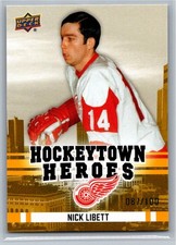 2025-26 Red Wings Centennial #HH-20 Nick Libet Hockeytown Heroes GOLD /100