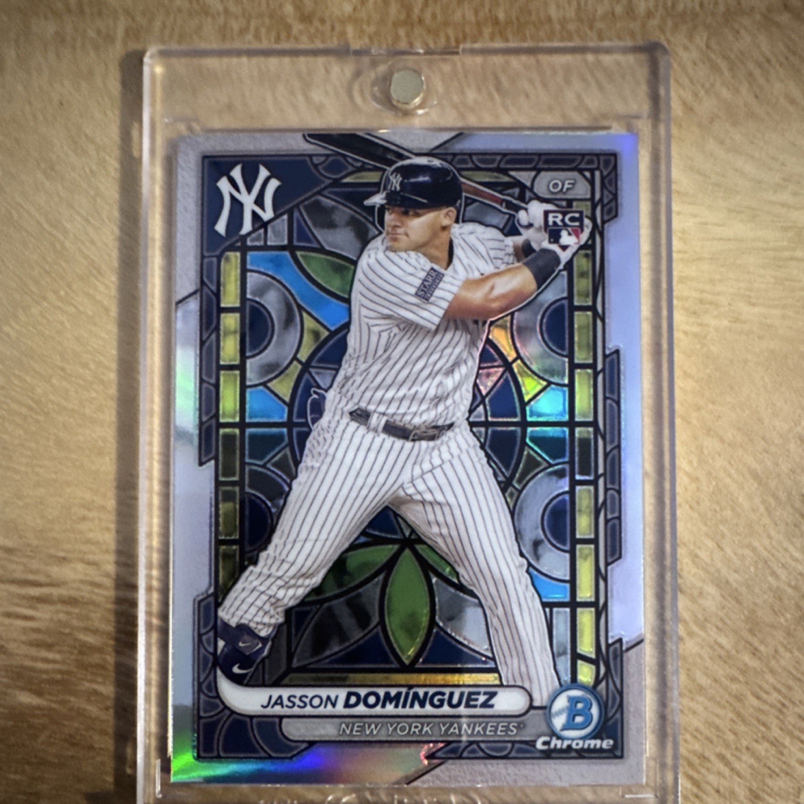 Topps 2024 Bowman Chrome Jasson Dominguez Rookie #94 Etched in Glass Yankees 🔥
