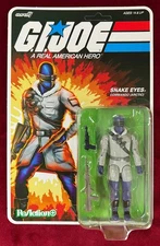 Super7 ReAction+ GI JOE SNAKE EYES ARCTIC O-Ring 3.75" Action Figure