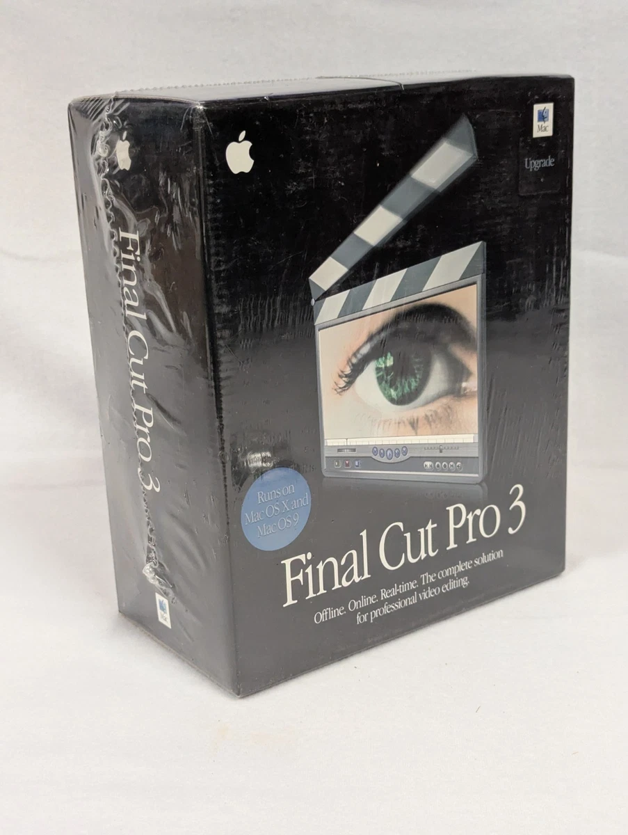 Final Cut Pro 3 para Mac/Apple Manuales de Usuario Caja Original ~ SELLADO NUEVO
