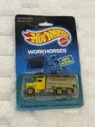 Hot Wheels Vintage Workhorses Peterbilt Tank Truck Yellow Shell BW Malaysia 1989