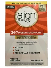 Align Probiotic 24/7Digestive Support Developed by Gastroenterologis 84 capsules