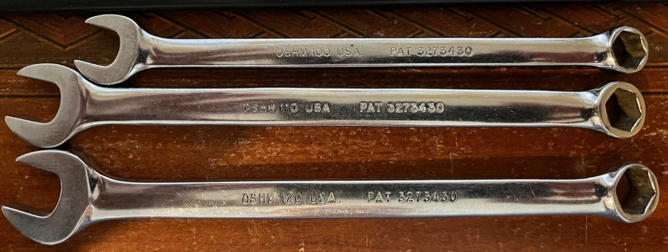 Vintage Snap-on OSHM710 Metric Combination Wrench Set 6 Point 7-18mm Rare - Image 4 of 4