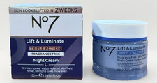 No7 Lift  Luminate Triple Action Night Cream Reduces Wrinkles/Firms Skin  NEW