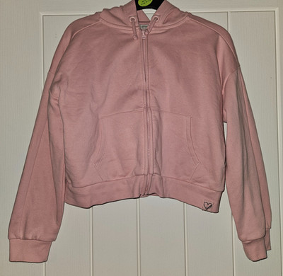 Kinder Mädchen Uni Reißverschluss Fleece Hoodie Pullover