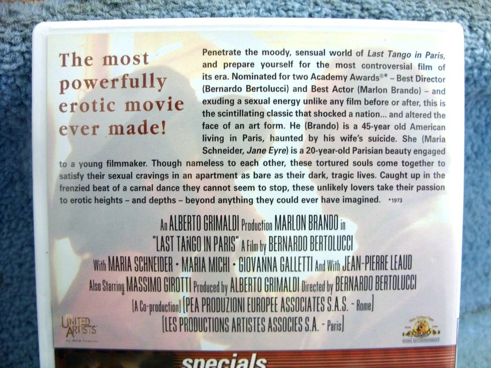 Last Tango in Paris UNCUT (DVDR2) 1972 Marlon Brando 124mins (BARGAIN) - Image 3 of 4